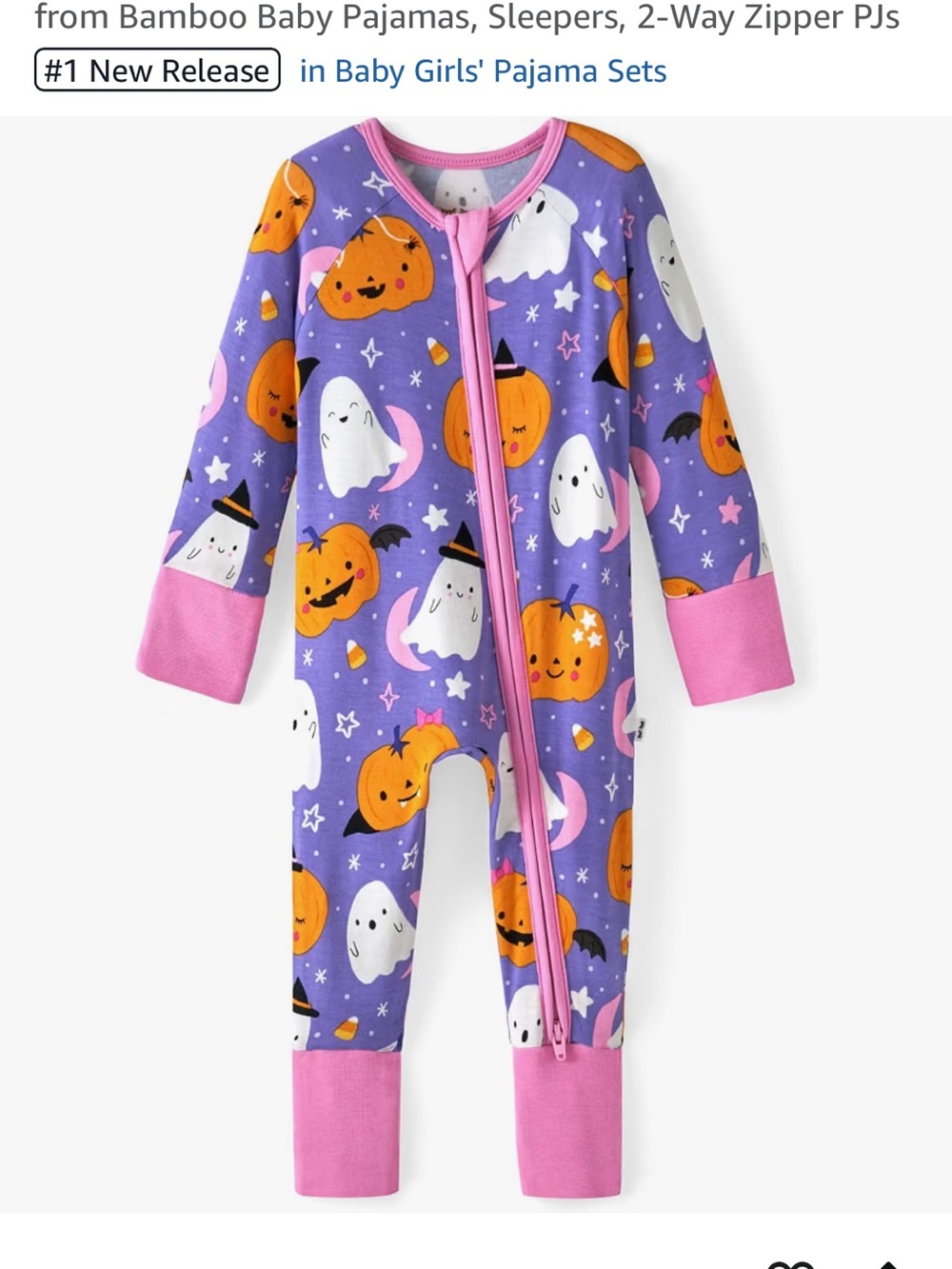 Little Sleepies Moonlit Magic Zippie with matching Luxe Headband